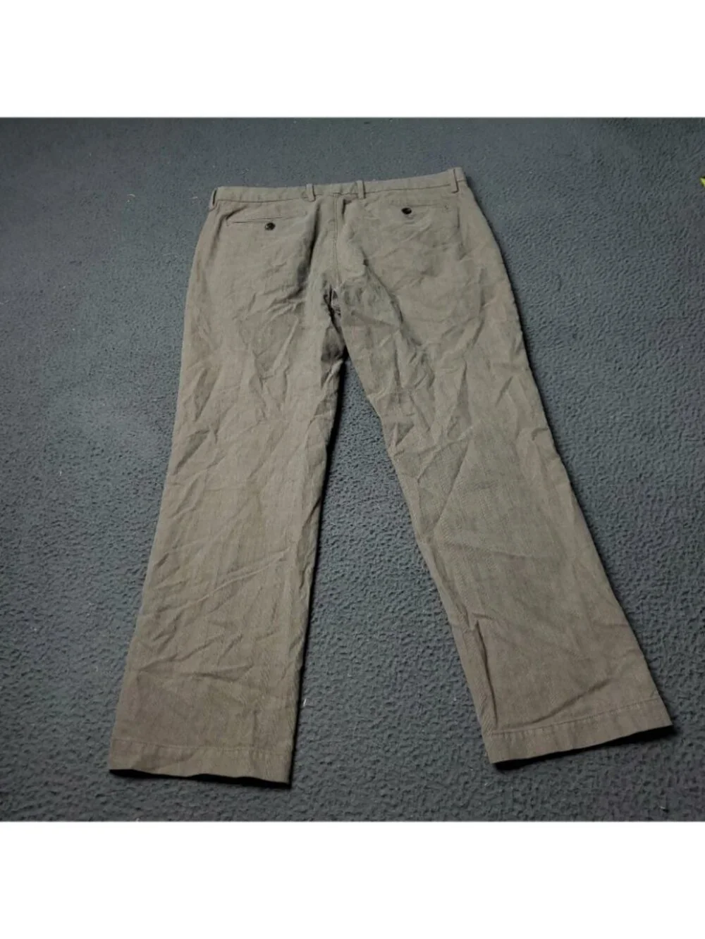 Banana Republic Dress Pants Mens 32x30 Vintage Straight Beige Plaid Checkered